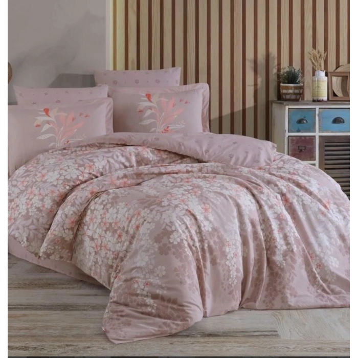 ÇOK SATAN Hobby Çift Kişilik Ranforce Nevresim Takımı Serena Kahve