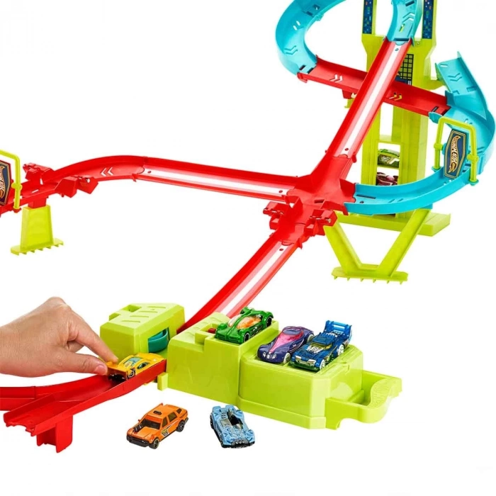 ÇOK SATAN Hot Wheels Neon Yarışlar Çoklu Yarış Heyecanı Pist Seti HPC07