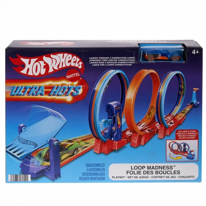 ÇOK SATAN HPX93 Hot Wheels Ultra Hots Çılgın Çember Yarışı Seti