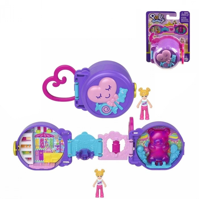 ÇOK SATAN HRD73 Polly Pocket Sevimli Hayvancık Temalı Mini Oyun Setleri