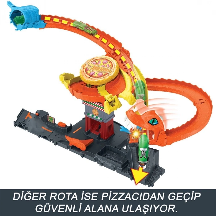 ÇOK SATAN HTN81 Hot Wheels Pizza Dükkanında Kobra Macerası Oyun Seti