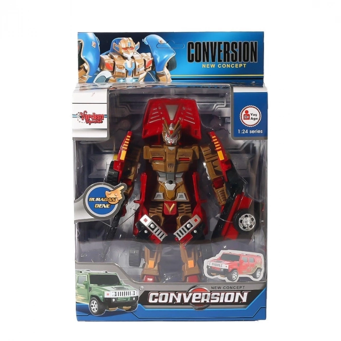 ÇOK SATAN HW-899-1-2-5 Dönüşebilen Robot Jeep 1:24 -Vardem