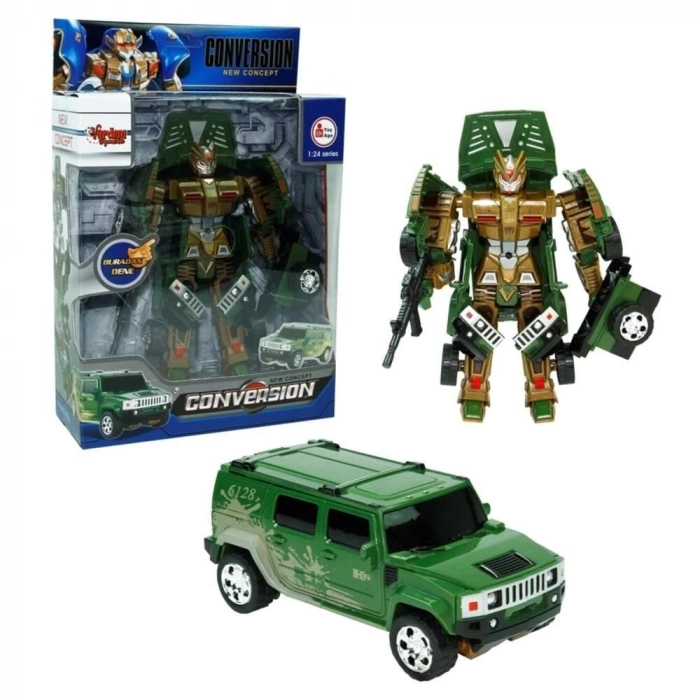 ÇOK SATAN HW-899-1-2-5 KUT. DÖNÜŞEBİLEN ROBOT JEEP 1:24 -VRD