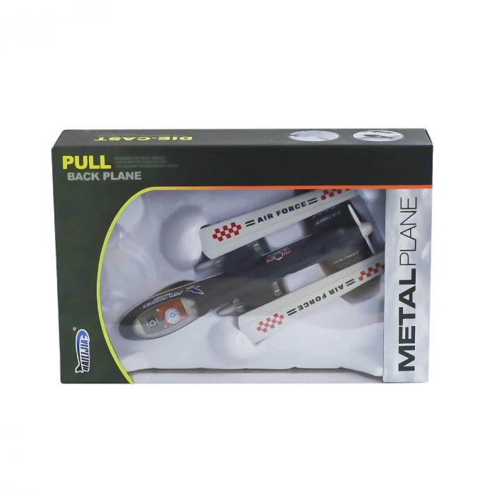 ÇOK SATAN HW777-19B Metal Çek Bırak Uçak -Canem Oyuncak