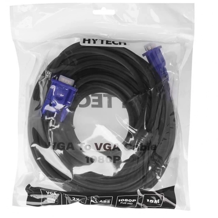 ÇOK SATAN Hytech Ht-vga15 15 Pin Erkek/erkek 15 Metre Vga Görüntü Aktarma Kablosu