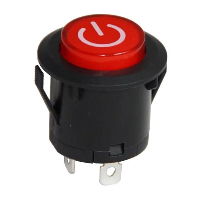 ÇOK SATAN Ic-180e 26mm Yaylı Rocker Buton Işıklı Power Simgeli