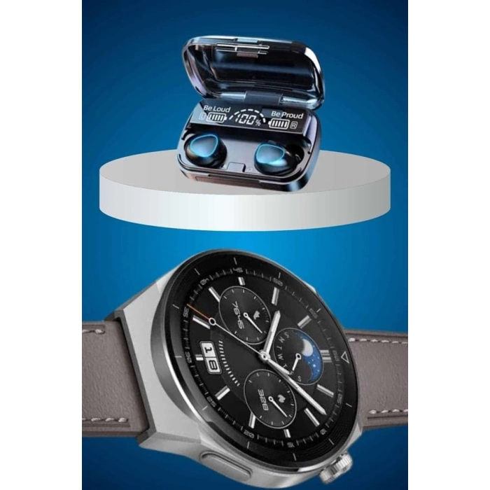 ÇOK SATAN İkili Set Akıllı Saat Ve Bluetooth Kulaklık Kablosuz Uzun Pil Ömrü Spor Modları