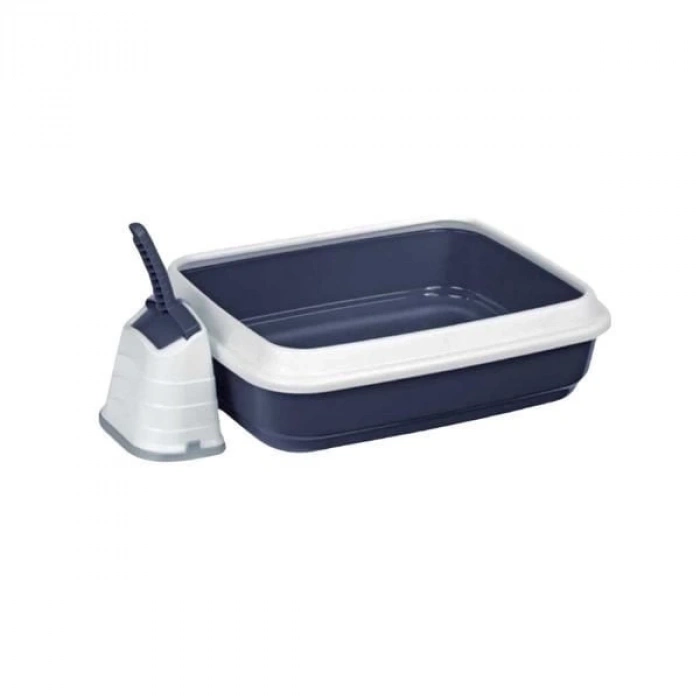 ÇOK SATAN İmac Duo Kürekli Açık Kedi Tuvaleti Mavi 59x40x28 Cm