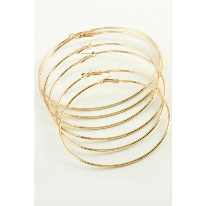 ÇOK SATAN İnce Boru Metal Halka Küpe 6 Adet