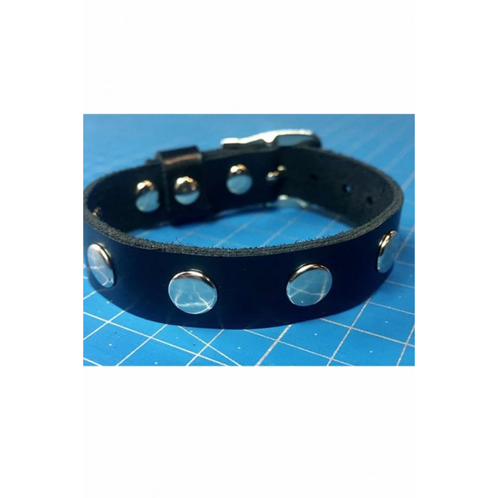 ÇOK SATAN İnce Siyah Deri Bileklik 1079