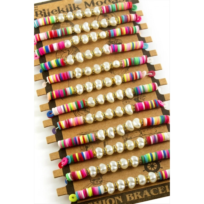 ÇOK SATAN İnci Fimo Boncuk Bileklik