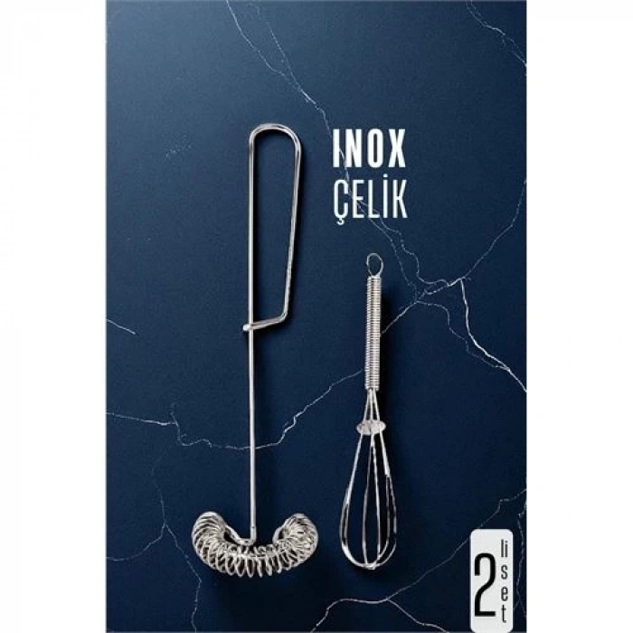ÇOK SATAN Inox Çelik Çırpıcı + Mini Çırpıcı Seti