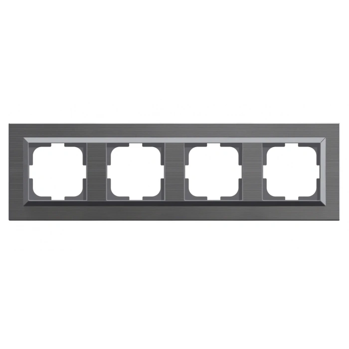 ÇOK SATAN İnox Dörtlü Çerçeve Quantum - Priz ve Anahtar İçin Uyumlu Çerçeve