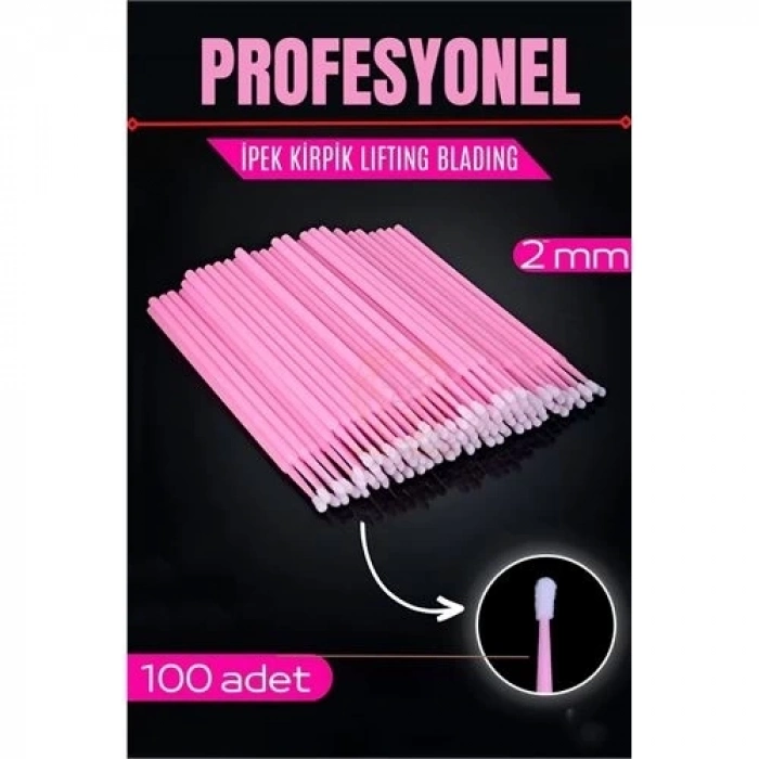 ÇOK SATAN İpek Kirpik Fırçası Blading Lifting Fırçası 100 Adet