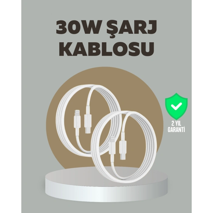 ÇOK SATAN iPhone iPad Airpods Uyumlu 30W Type-C to Lightning Kablo