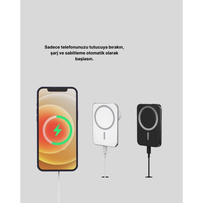 ÇOK SATAN iPhone Serileri ile Uyumlu MagSafe Manyetik Araç Telefon Tutucu ve Şarj Cihazı