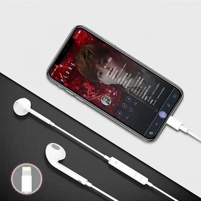 ÇOK SATAN İphone Ucu Çıkışlı Pop Up Kulakiçi Yumuşak Kontrol Tuşlu Kulaklık
