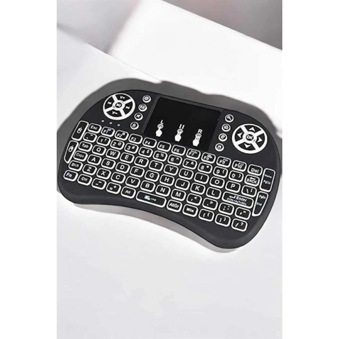 ÇOK SATAN Işıklı Kablosuz Mini Q Klavye Tüm Cihazlara Uyumlu