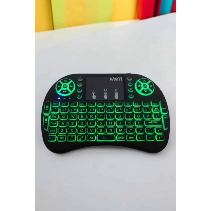 ÇOK SATAN Işıklı Kablosuz Mini Q Klavye Tüm Cihazlara Uyumlu