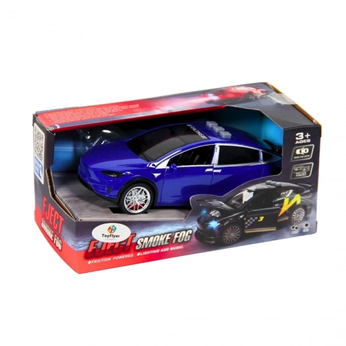 ÇOK SATAN Işıklı Sesli Duman Çıkaran Sürtmeli Spor Araba TSP-1B