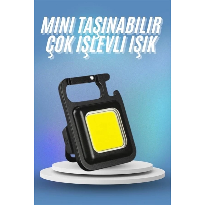 ÇOK SATAN Işıldak USB Şarjlı Cep El Feneri Taşınabilir Mini Led Işık Çok Fonksiyonlu