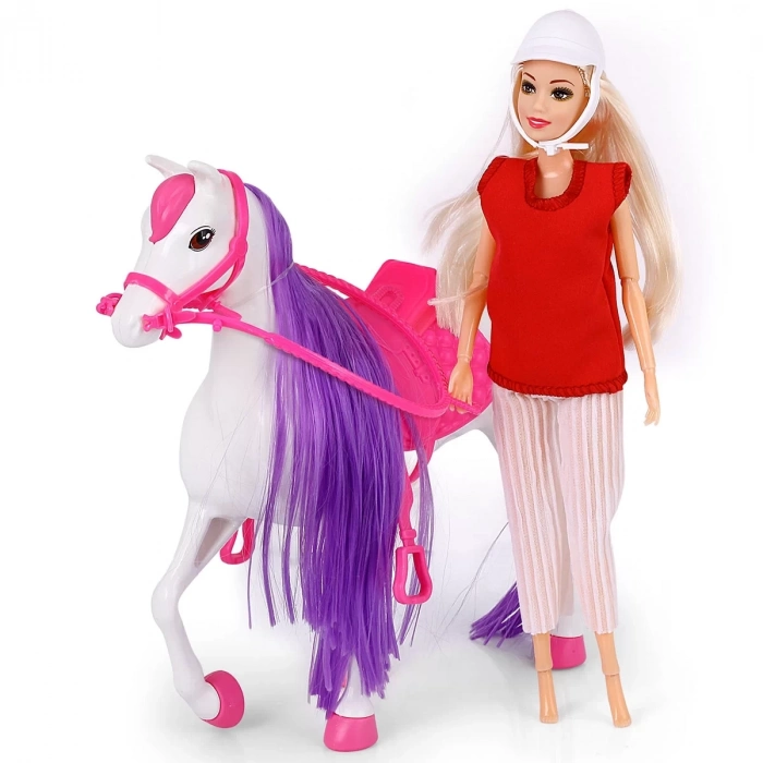 ÇOK SATAN Jasmine Atlı Bebek Beyaz-Pembe