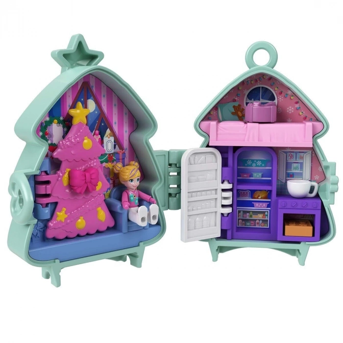 ÇOK SATAN JGM53 Polly Pocket Sevimli Yılbaşı 2li Paket Oyun Seti