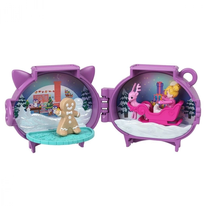 ÇOK SATAN JGM53 Polly Pocket Sevimli Yılbaşı 2li Paket Oyun Seti
