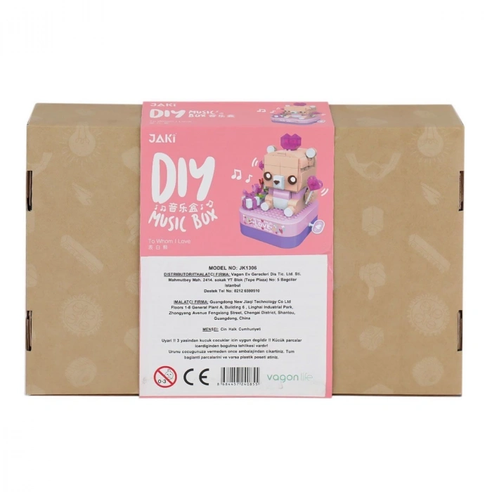 ÇOK SATAN JK1306 Jaki Müzik Kutusu Blok Seti 405 Parça -Vagon life
