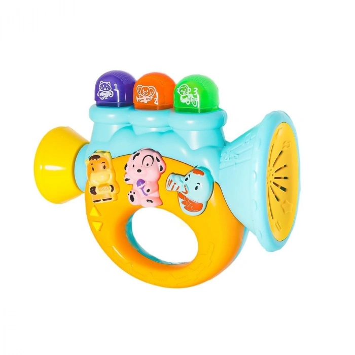 ÇOK SATAN JLG-855-38A Işıklı ve Müzikli Trompet  - 1 Adet Stokta Olan Gönderilir