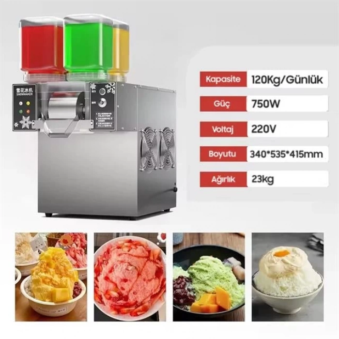 ÇOK SATAN Jwbetter Kokteyl - Milkshake - Buz Kar Yapma Makinesi Ticari Ac220v (zb-xbj124fz)