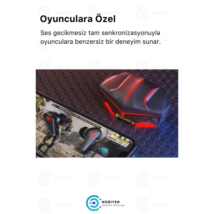 ÇOK SATAN K98 Pro Oyuncu HD Ses Mikrofonlu Işıklı Metal Kasa iOS Android Uyumlu Bluetooth Kablosuz Kulaklık