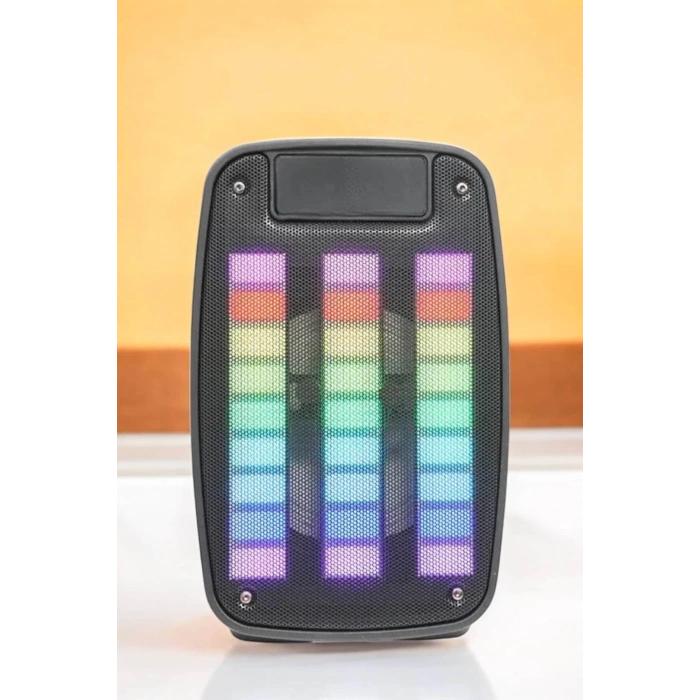 ÇOK SATAN Kablosuz Bluetooth Hoparlör Taşınabilir 6.5 inç LED Işık Kareoke