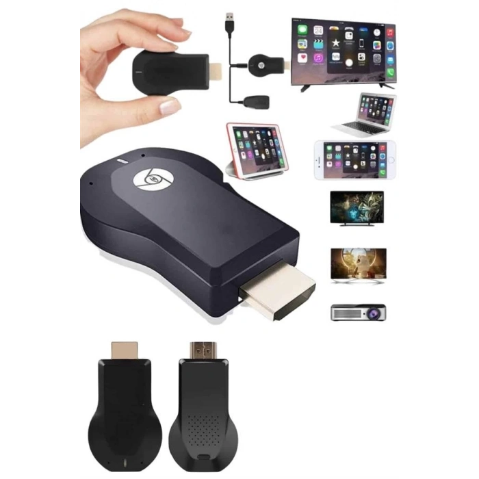 ÇOK SATAN Kablosuz Hdmı Ses Ve Görüntü Aktarıcı Kolay Taşınabilir Yüksek Çözünürlüklü
