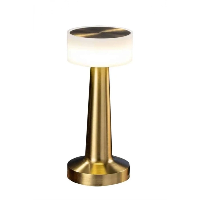 ÇOK SATAN Kablosuz Renkli Masa ve Gece Lambası Altın Rengi Dokunmatik Led Lamba