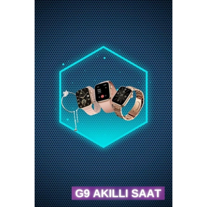 ÇOK SATAN Kadınlar İçin 3 Kordonlu Akıllı Saat ve Dijital Göstergeli Powerbankli Bluetooth Kulaklık Dokunmatik Kontrol