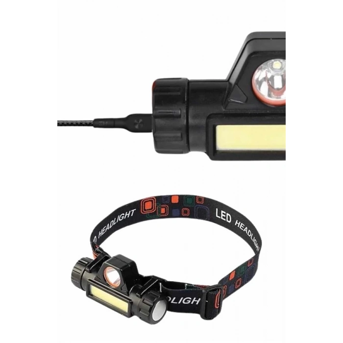 ÇOK SATAN Kafa Lambası Çalışma Işığı Süper Parlak Mıknatıslı Lityum Lion Pilli