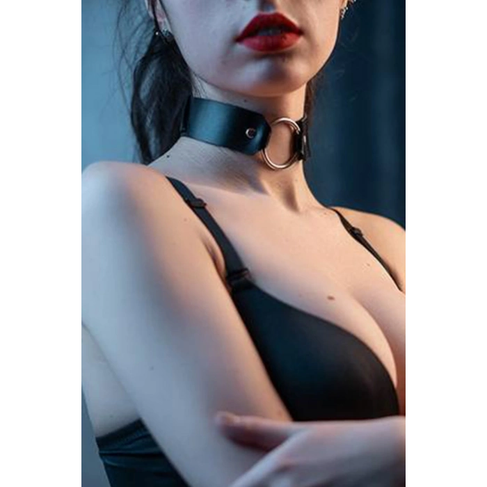 ÇOK SATAN Kalın Deri Boyunluk 1077