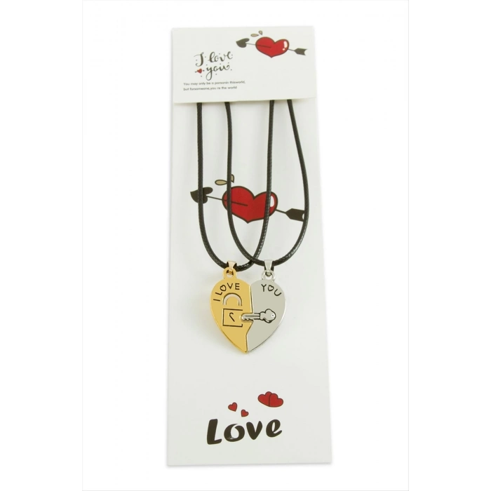 ÇOK SATAN Kalp Arkadaşlık Kolyesi (Çift Kolye)