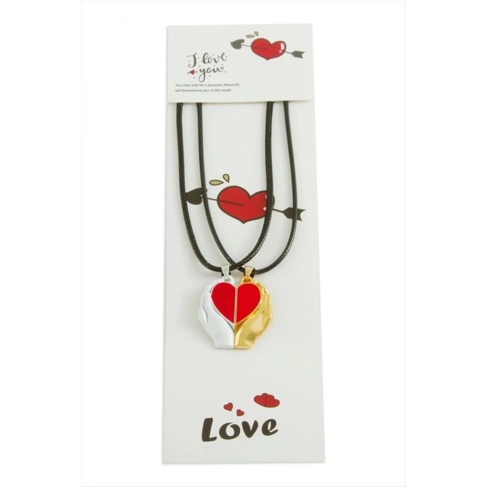 ÇOK SATAN Kalp Arkadaşlık Kolyesi (Çift Kolye)