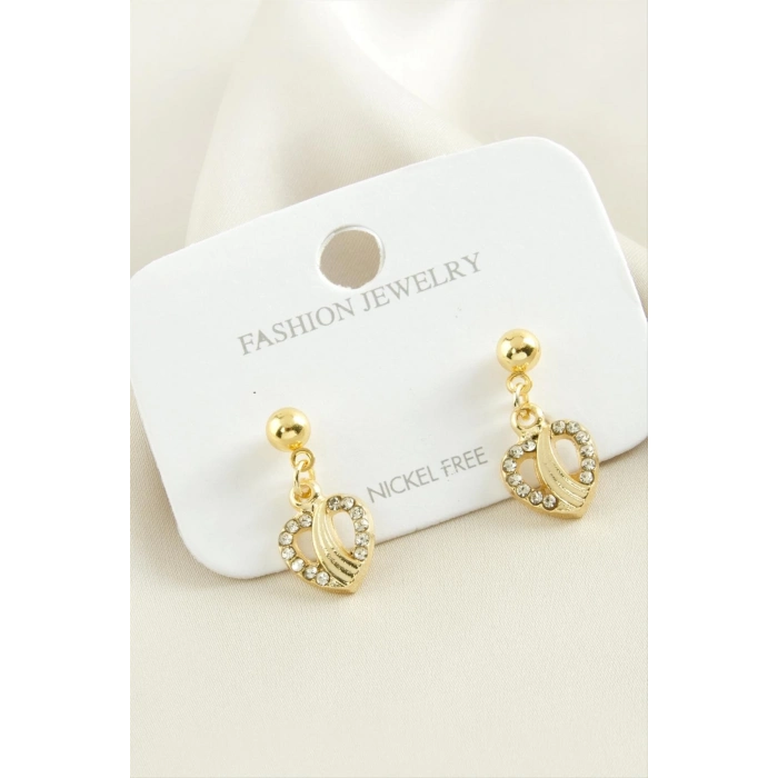 ÇOK SATAN Kalp Taşlı Küpe