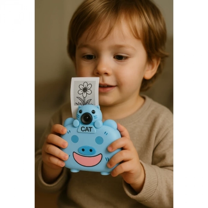 ÇOK SATAN Kameralı Fotoğraf Yazıcısı Mavi Renk