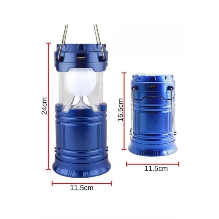 ÇOK SATAN Kamp Lambası Solar Şarjlı Kızaklı Kamp Feneri Led Lamba Işıldak