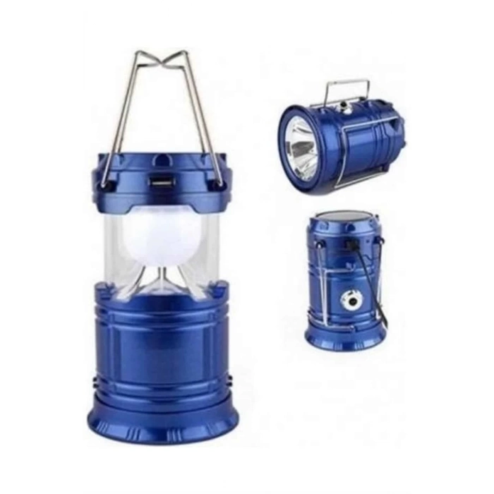 ÇOK SATAN Kamp Lambası Solar Şarjlı Kızaklı Kamp Feneri Led Lamba Işıldak