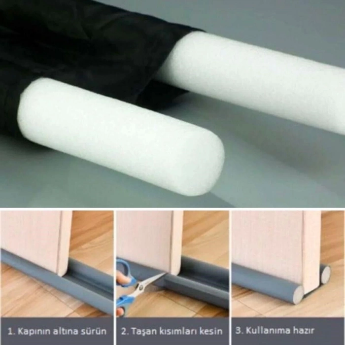 ÇOK SATAN Kapı Altı Rüzgar ve Toz Önleyici Isı Koruyucu İzolatör Boyu Ayarlanabilir Model