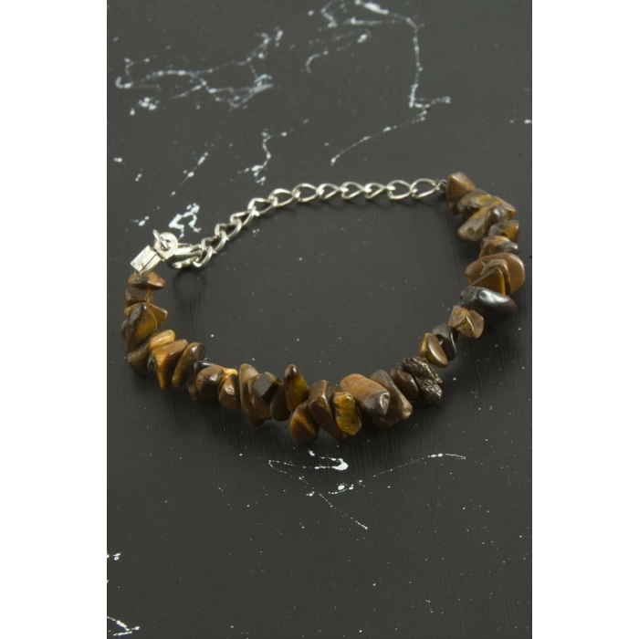 ÇOK SATAN Kaplangözü Kırık Doğaltaşlı Bileklik