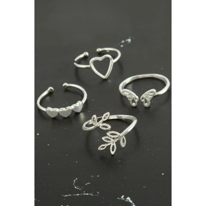 ÇOK SATAN Karışık Lüx Çelik Eklem Yüzük 1 Adet