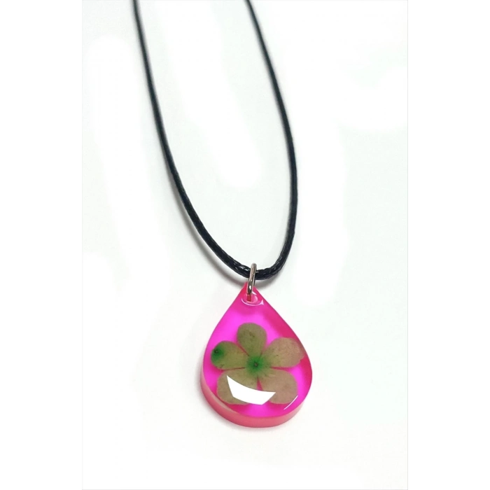 ÇOK SATAN Kartopu Çiçeği Damla Epoksi Kolye