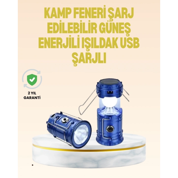 ÇOK SATAN Katlanabilir USB Çıkışlı Kamp Feneri – Şarj Edilebilir, Dayanıklı ve Çok Fonksiyonlu