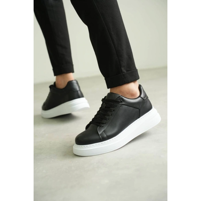 ÇOK SATAN KB-B2 Kuback Siyah Cilt Günlük Erkek Ayakkabı